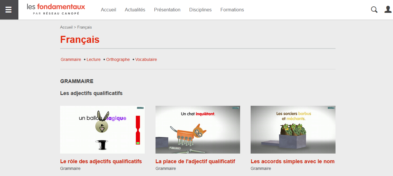 Illustration des fondamentaux